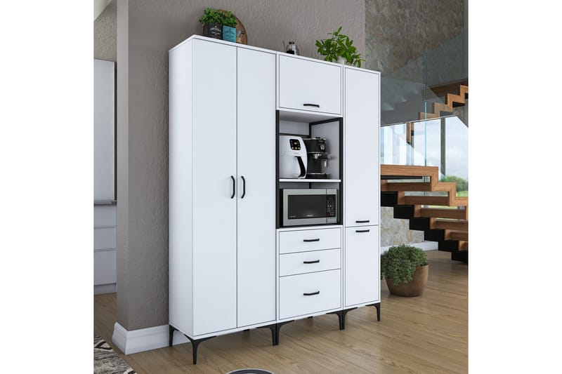 Eligius Korkeakaappi - Valkoinen - Talo & remontointi - Keittiö & kylpyhuone - Keittiö & kodinhoitohuone - Keittiön sisustus - Keittiökaappi
