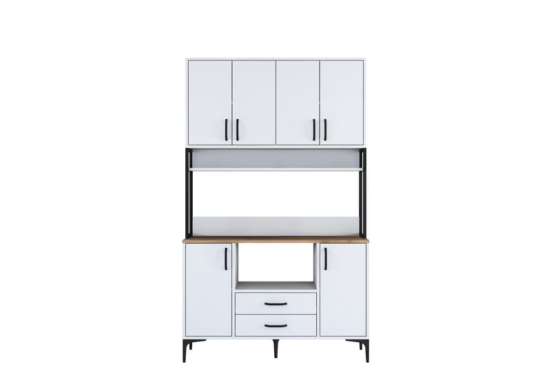 Eligius Korkeakaappi, Valkoinen/Pähkinäpuu