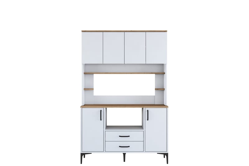 Eligius Korkeakaappi, Valkoinen/Pähkinäpuu