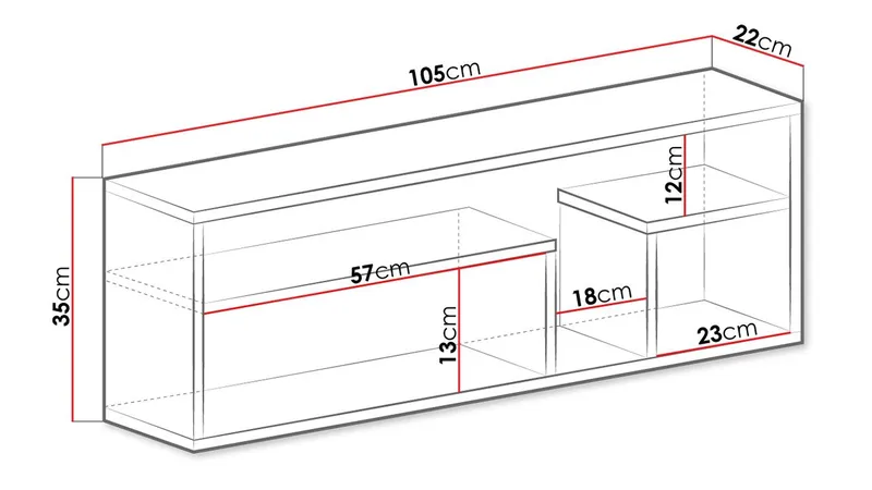 Elvaren Seinähylly 105 cm - Talo & remontointi - Keittiö & kylpyhuone - Keittiö & kodinhoitohuone - Keittiön sisustus - Keittiöhylly