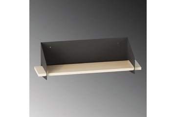 Faeryn seinähylly 40 cm puuta metallirungolla - Musta - Talo & remontointi - Keittiö & kylpyhuone - Keittiö & kodinhoitohuone - Keittiön sisustus - Keittiöhylly
