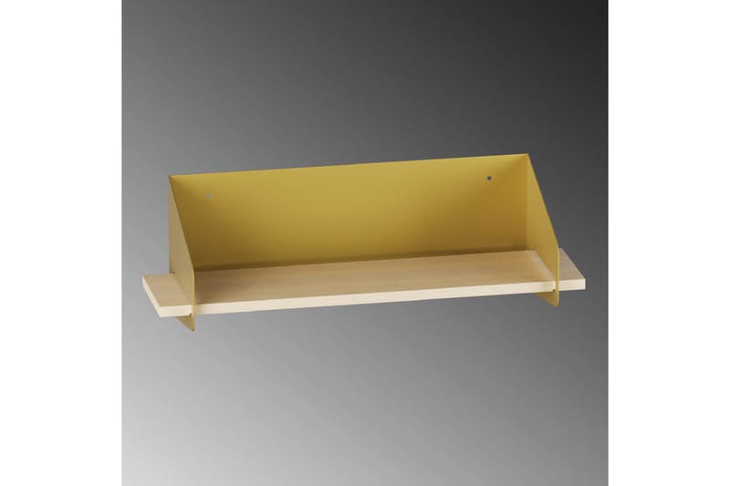 Faeryn seinähylly 60 cm puuta metallirungolla - Kulta - Talo & remontointi - Keittiö & kylpyhuone - Keittiö & kodinhoitohuone - Keittiön sisustus - Keittiöhylly