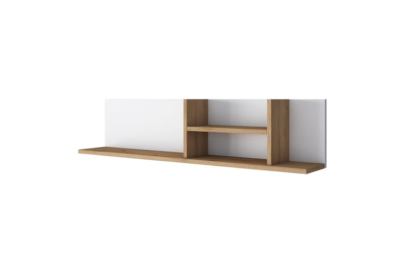 Friederich Seinätila 120 cm, Valkoinen/Pähkinäpuu