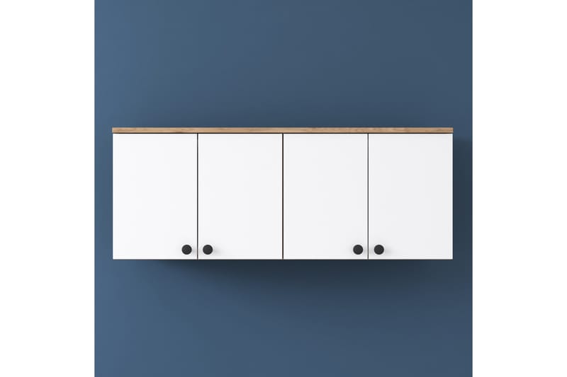 Frostine Yläkaappi - Pähkinäpuu/Valkoinen - Talo & remontointi - Keittiö & kylpyhuone - Keittiö & kodinhoitohuone - Keittiön sisustus - Keittiökaappi