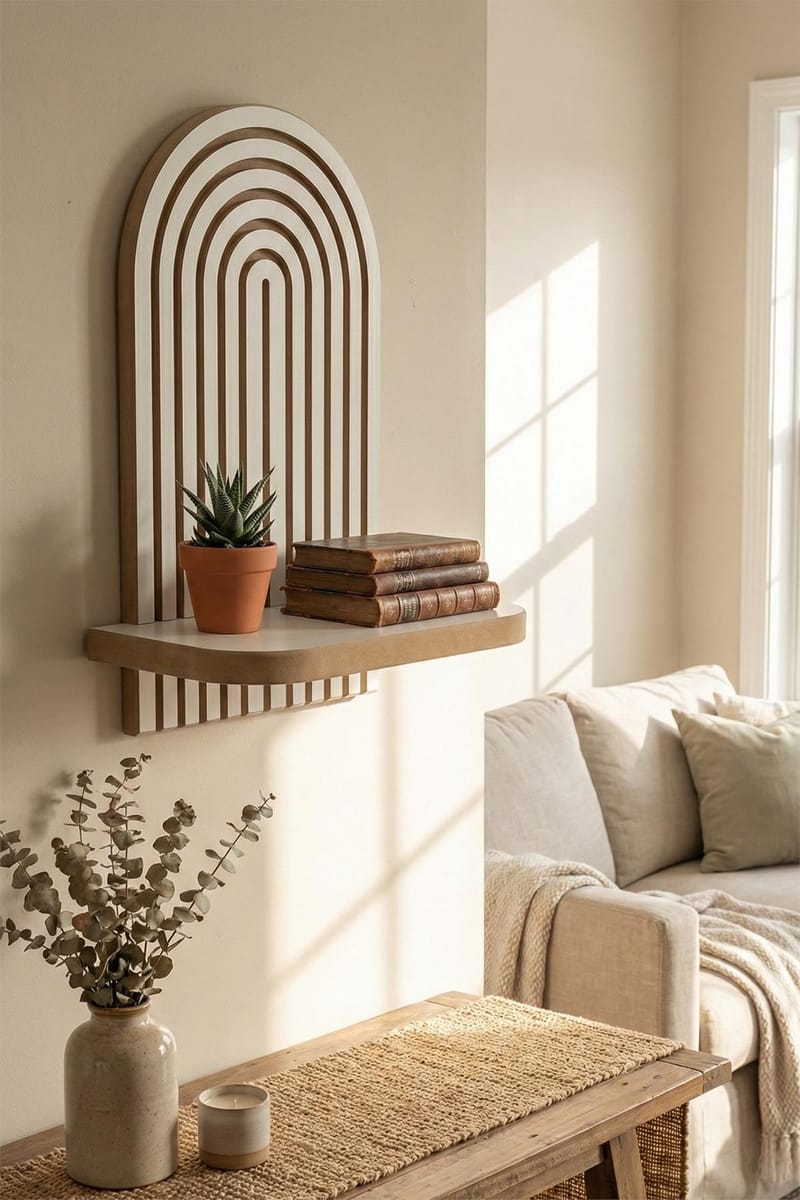 Hasina seinähylly 26x35x13 cm - Valkoinen - Talo & remontointi - Keittiö & kylpyhuone - Keittiö & kodinhoitohuone - Keittiön sisustus - Keittiöhylly