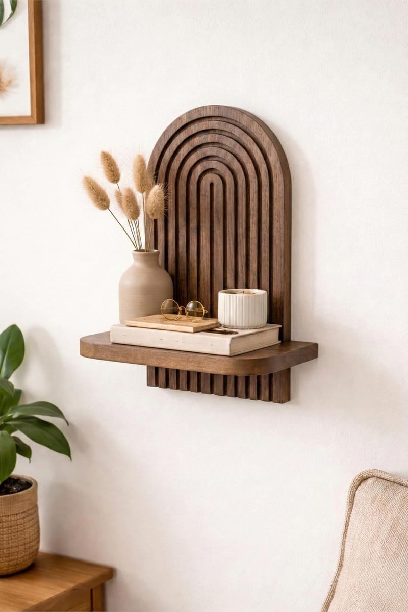 Hasina seinähylly 26x35x13 cm - Wenge - Talo & remontointi - Keittiö & kylpyhuone - Keittiö & kodinhoitohuone - Keittiön sisustus - Keittiöhylly