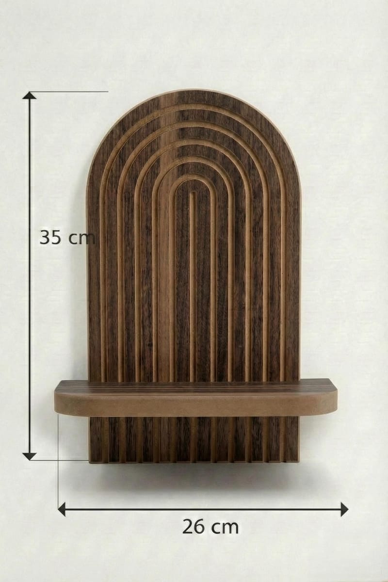 Hasina seinähylly 26x35x13 cm - Wenge - Talo & remontointi - Keittiö & kylpyhuone - Keittiö & kodinhoitohuone - Keittiön sisustus - Keittiöhylly