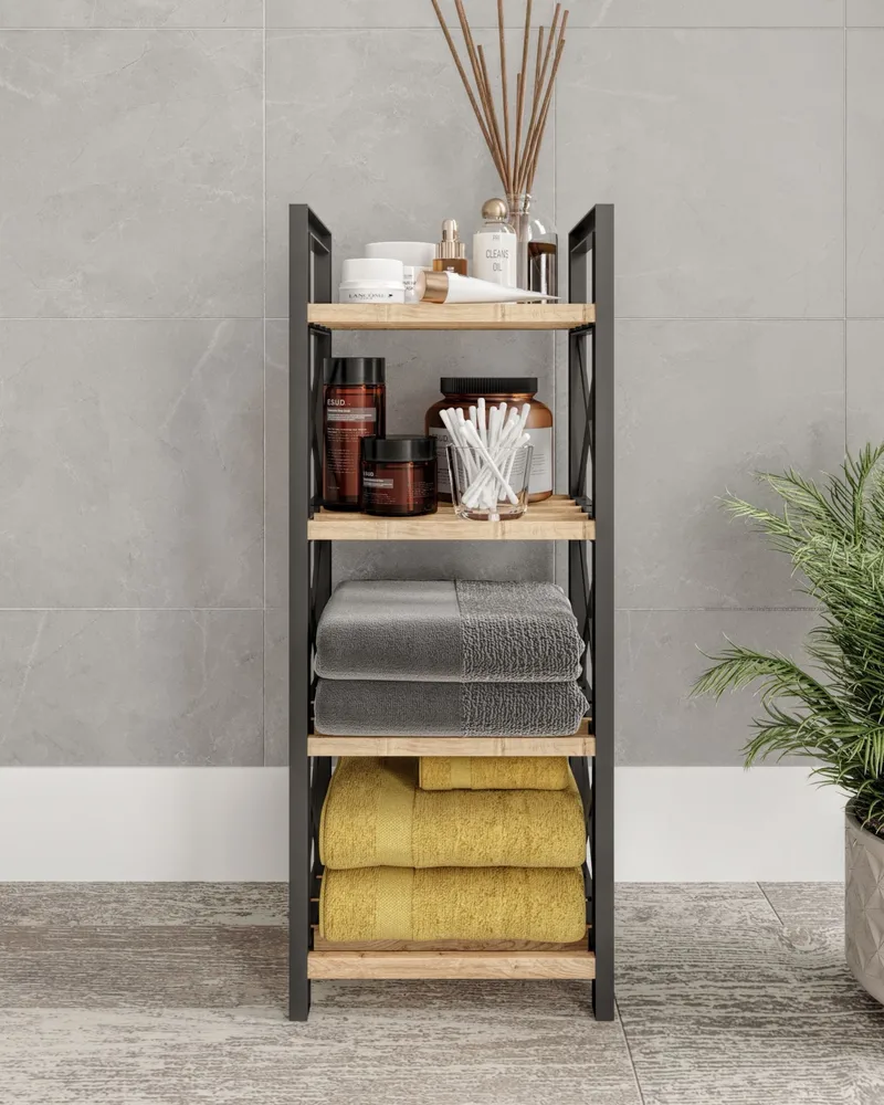 Heba Monitoimihylly 64 cm - Musta - Talo & remontointi - Keittiö & kylpyhuone - Keittiö & kodinhoitohuone - Keittiön sisustus - Keittiöhylly