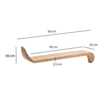 Helano seinähylly 60 cm - lämmin hunajanruskea - Talo & remontointi - Keittiö & kylpyhuone - Keittiö & kodinhoitohuone - Keittiön sisustus - Keittiöhylly