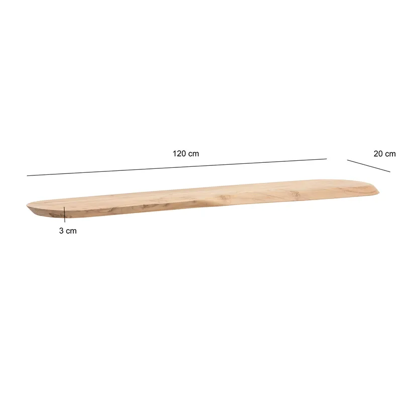 Helela seinähylly 120 cm epäsymmetrinen - lämmin hunajanruskea - Talo & remontointi - Keittiö & kylpyhuone - Keittiö & kodinhoitohuone - Keittiön sisustus - Keittiöhylly