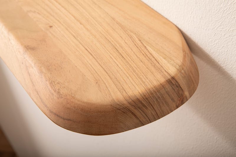 Helela seinähylly 40 cm epäsymmetrinen - lämmin hunajanruskea - Talo & remontointi - Keittiö & kylpyhuone - Keittiö & kodinhoitohuone - Keittiön sisustus - Keittiöhylly