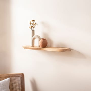 Helela seinähylly 40 cm epäsymmetrinen - lämmin hunajanruskea - Talo & remontointi - Keittiö & kylpyhuone - Keittiö & kodinhoitohuone - Keittiön sisustus - Keittiöhylly