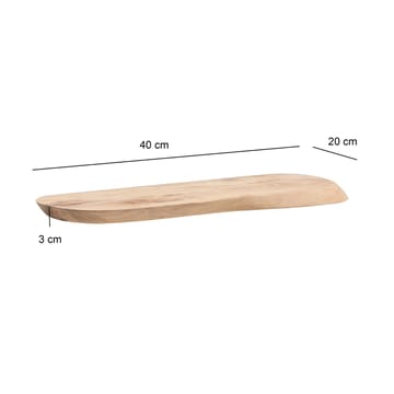 Helela seinähylly 40 cm epäsymmetrinen - lämmin hunajanruskea - Talo & remontointi - Keittiö & kylpyhuone - Keittiö & kodinhoitohuone - Keittiön sisustus - Keittiöhylly