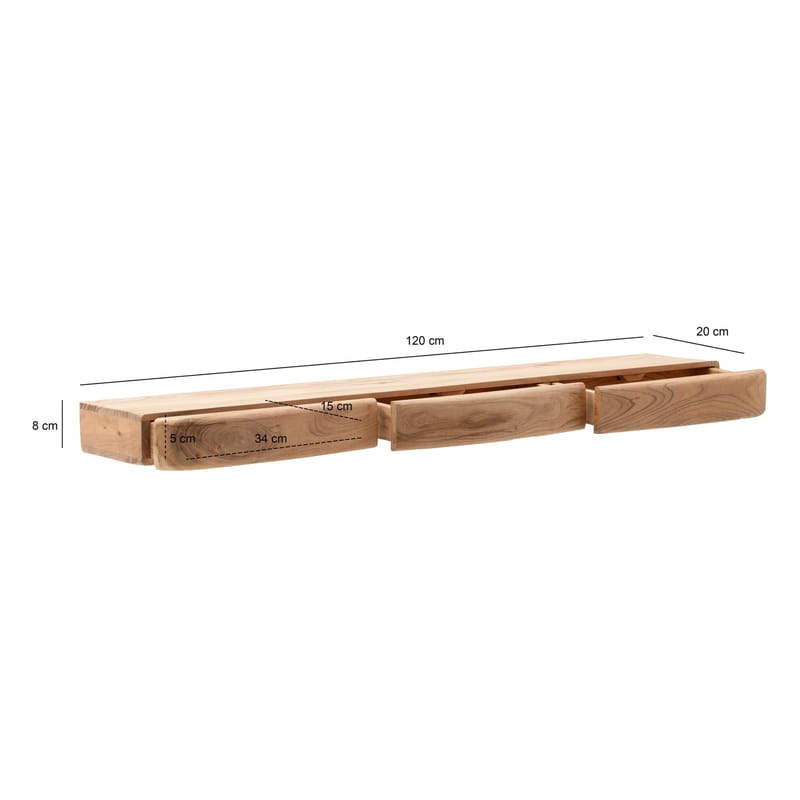Helira seinähylly 120 cm - lämmin hunajanruskea - Talo & remontointi - Keittiö & kylpyhuone - Keittiö & kodinhoitohuone - Keittiön sisustus - Keittiöhylly