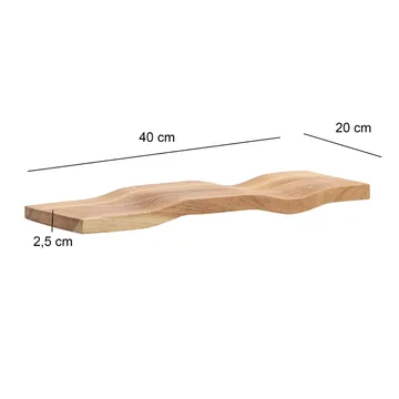Helova seinähylly 40 cm - lämmin hunajanruskea - Talo & remontointi - Keittiö & kylpyhuone - Keittiö & kodinhoitohuone - Keittiön sisustus - Keittiöhylly