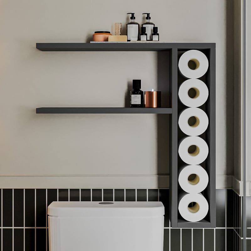 Hollowmere seinähylly 60x61,8x15 cm - Antrasiitti - Talo & remontointi - Keittiö & kylpyhuone - Keittiö & kodinhoitohuone - Keittiön sisustus - Keittiöhylly