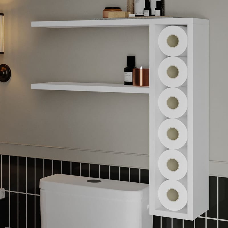 Hollowmere seinähylly 60x61,8x15 cm - Valkoinen - Talo & remontointi - Keittiö & kylpyhuone - Keittiö & kodinhoitohuone - Keittiön sisustus - Keittiöhylly