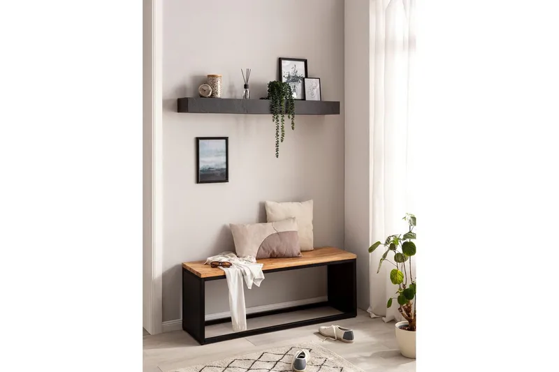 Hyllor Wohnling 120x20 cm - Talo & remontointi - Keittiö & kylpyhuone - Keittiö & kodinhoitohuone - Keittiön sisustus - Keittiöhylly