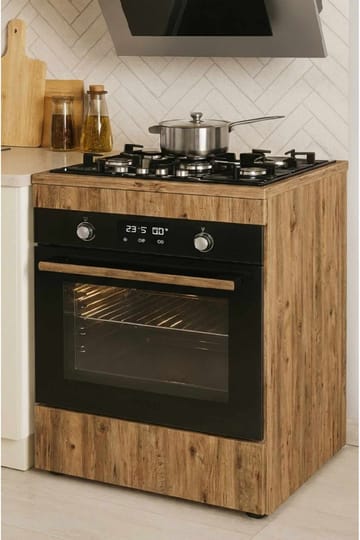 Kaappi integroitavalle uunille Hanah Home Pika Oven (60 x 85 x 56,5 cm) Mänty - Mänty - Talo & remontointi - Keittiö & kylpyhuone - Keittiö & kodinhoitohuone - Keittiön sisustus - Keittiökaappi