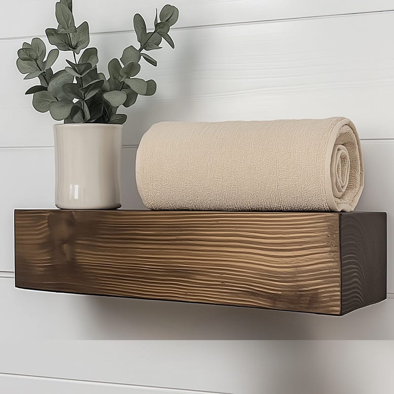 Decorative Wooden Wall Shelf Hanah Home - Talo & remontointi - Keittiö & kylpyhuone - Keittiö & kodinhoitohuone - Keittiön sisustus - Keittiöhylly