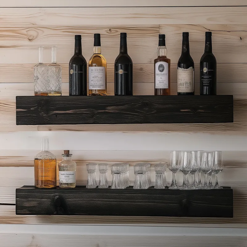 Decorative Wooden Wall Shelf Hanah Home - Talo & remontointi - Keittiö & kylpyhuone - Keittiö & kodinhoitohuone - Keittiön sisustus - Keittiöhylly