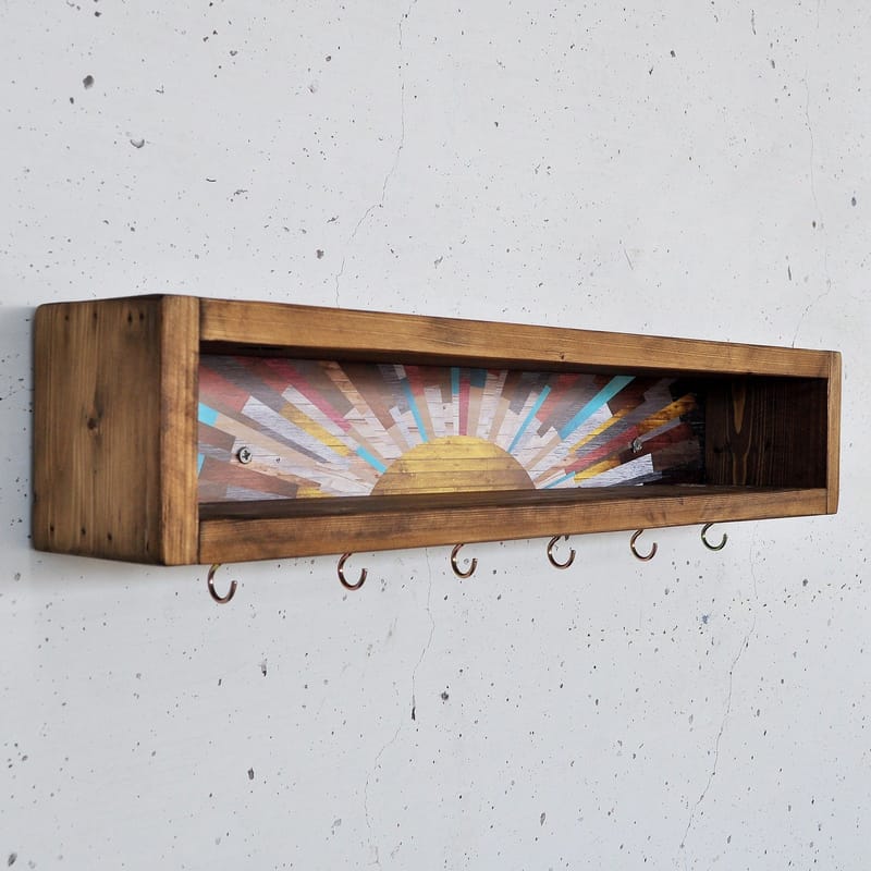 Decorative Wooden Wall Shelf Hanah Home - Talo & remontointi - Keittiö & kylpyhuone - Keittiö & kodinhoitohuone - Keittiön sisustus - Keittiöhylly