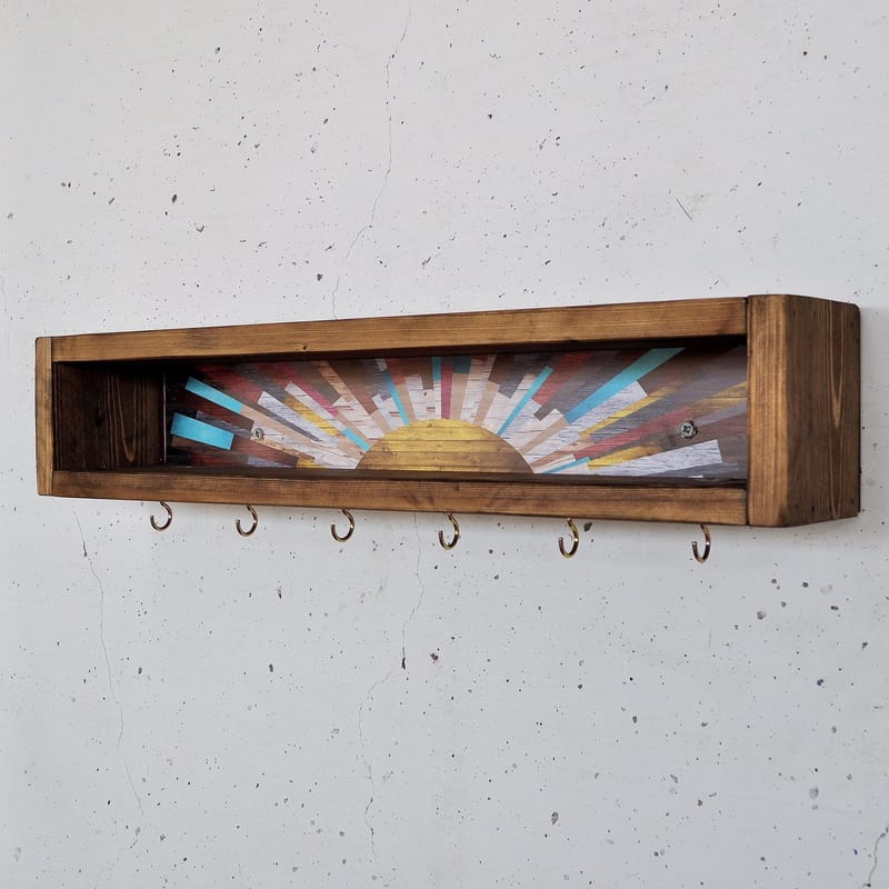 Decorative Wooden Wall Shelf Hanah Home - Talo & remontointi - Keittiö & kylpyhuone - Keittiö & kodinhoitohuone - Keittiön sisustus - Keittiöhylly