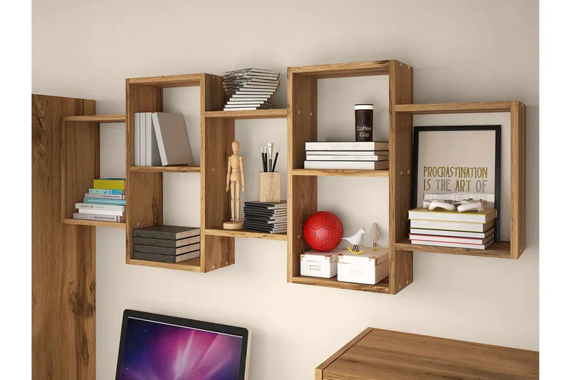 Hylly 161 cm - Luonnonväri - Talo & remontointi - Keittiö & kylpyhuone - Keittiö & kodinhoitohuone - Keittiön sisustus - Keittiöhylly