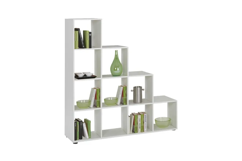 Hylly Meryl 139 cm Tikashylly, Valkoinen