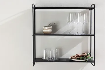 Lyon Lautasteline 62x18 cm - Musta - Talo & remontointi - Keittiö & kylpyhuone - Keittiö & kodinhoitohuone - Keittiön sisustus - Keittiöhylly