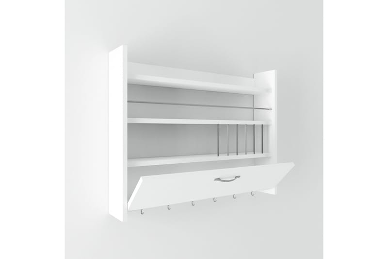 Maustehylly Knotte 85x15 cm - Extra Valkoinen - Talo & remontointi - Keittiö & kylpyhuone - Keittiö & kodinhoitohuone - Keittiön sisustus - Keittiöhylly