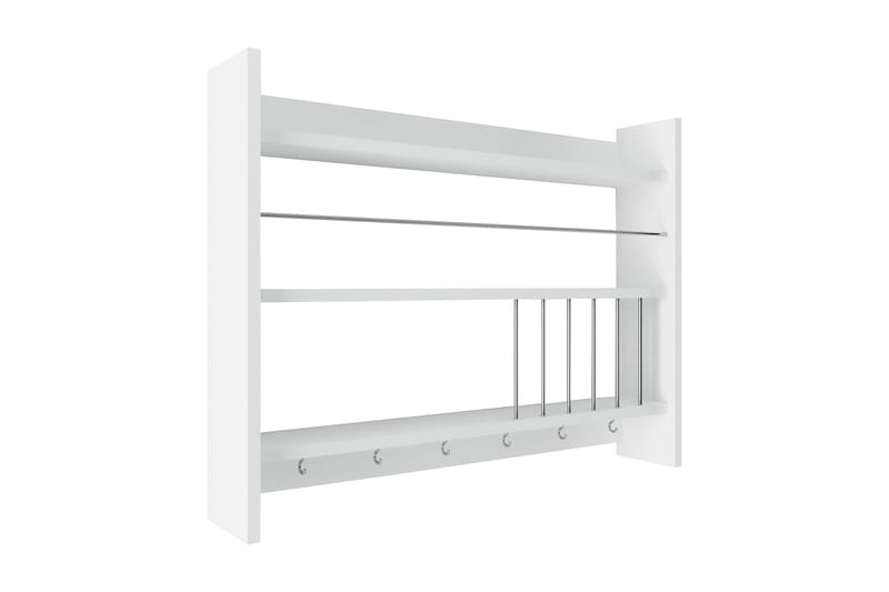 Maustehylly Kolinia 85x15 cm, Valkoinen