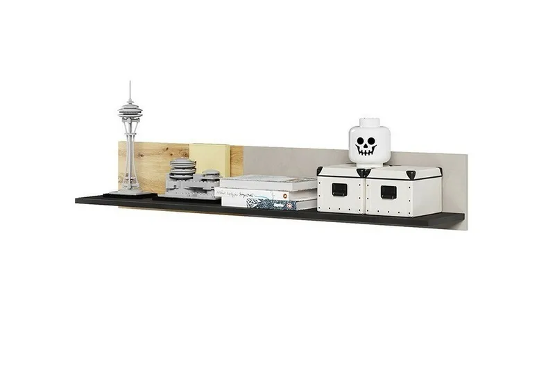 Rathmore Vägghylla 115x22 cm Black - Talo & remontointi - Keittiö & kylpyhuone - Keittiö & kodinhoitohuone - Keittiön sisustus - Keittiöhylly