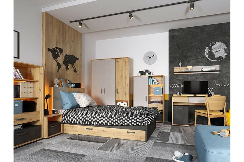 Rathmore Vägghylla 115x22 cm Black - Talo & remontointi - Keittiö & kylpyhuone - Keittiö & kodinhoitohuone - Keittiön sisustus - Keittiöhylly