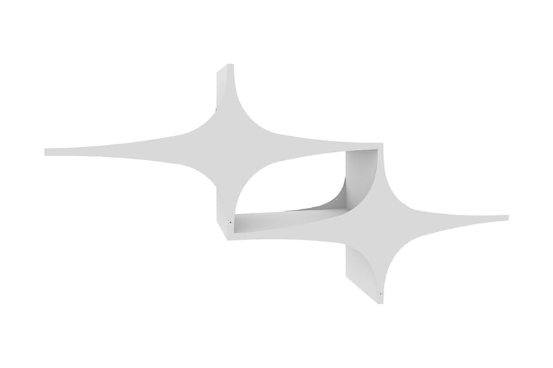 Seinähylly 20x135 cm, Valkoinen