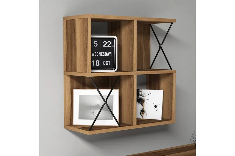 Seinähylly Amtorp 60 cm - Ruskea/Musta - Talo & remontointi - Keittiö & kylpyhuone - Keittiö & kodinhoitohuone - Keittiön sisustus - Keittiöhylly