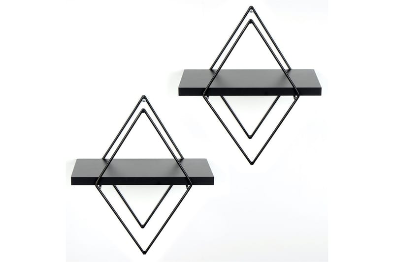 Seinähylly Ergani 31x15 cm - Musta - Talo & remontointi - Keittiö & kylpyhuone - Keittiö & kodinhoitohuone - Keittiön sisustus - Keittiöhylly