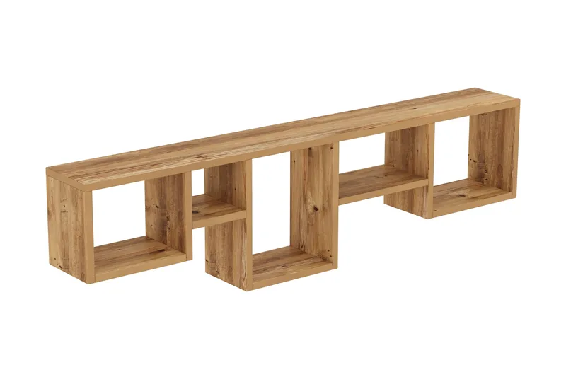 Seinähylly Karaseki-seinähylly 120x17 cm Trä/Natur - Talo & remontointi - Keittiö & kylpyhuone - Keittiö & kodinhoitohuone - Keittiön sisustus - Keittiöhylly