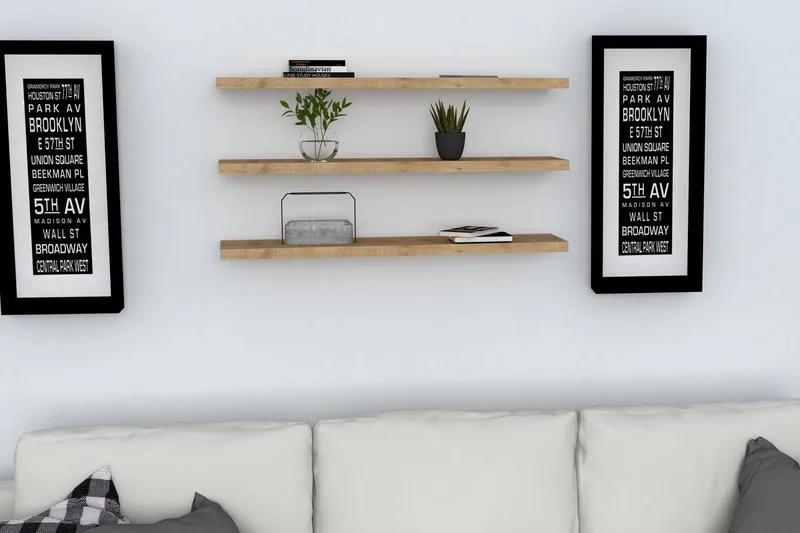 Seinähylly Marincic 2 cm - Sininen - Talo & remontointi - Keittiö & kylpyhuone - Keittiö & kodinhoitohuone - Keittiön sisustus - Keittiöhylly