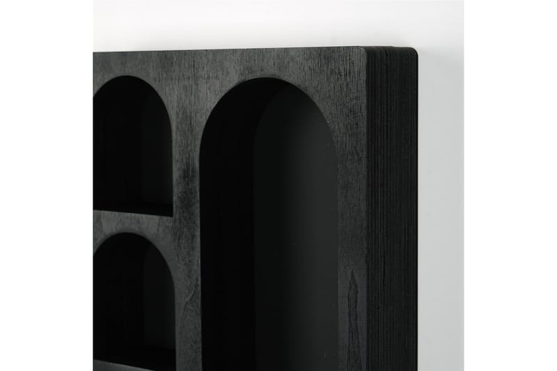 Seinähylly Masatane 26 cm - Musta - Talo & remontointi - Keittiö & kylpyhuone - Keittiö & kodinhoitohuone - Keittiön sisustus - Keittiöhylly