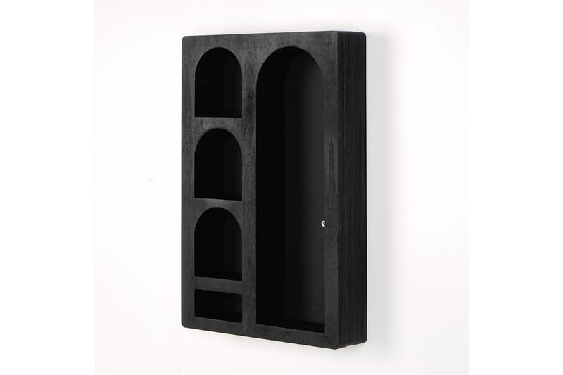 Seinähylly Masatane 26 cm - Musta - Talo & remontointi - Keittiö & kylpyhuone - Keittiö & kodinhoitohuone - Keittiön sisustus - Keittiöhylly