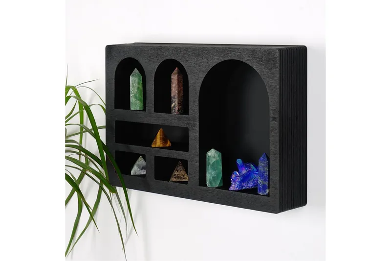 Seinähylly Masatane 35 cm, Musta