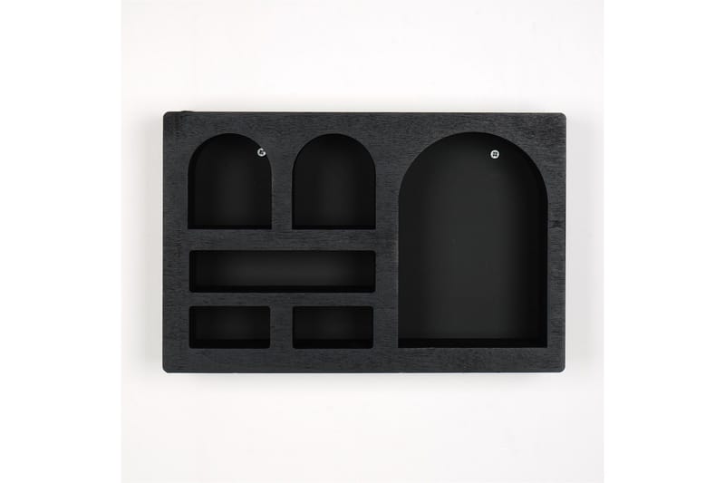 Seinähylly Masatane 35 cm - Musta - Talo & remontointi - Keittiö & kylpyhuone - Keittiö & kodinhoitohuone - Keittiön sisustus - Keittiöhylly