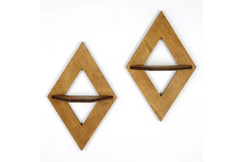 Seinähylly Nagaji 38 cm - Pähkinä - Talo & remontointi - Keittiö & kylpyhuone - Keittiö & kodinhoitohuone - Keittiön sisustus - Keittiöhylly