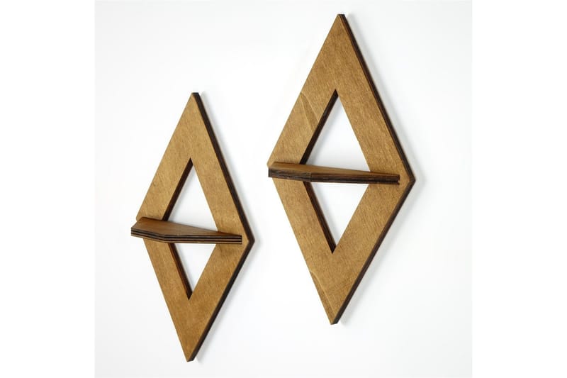 Seinähylly Nagaji 38 cm, Pähkinä