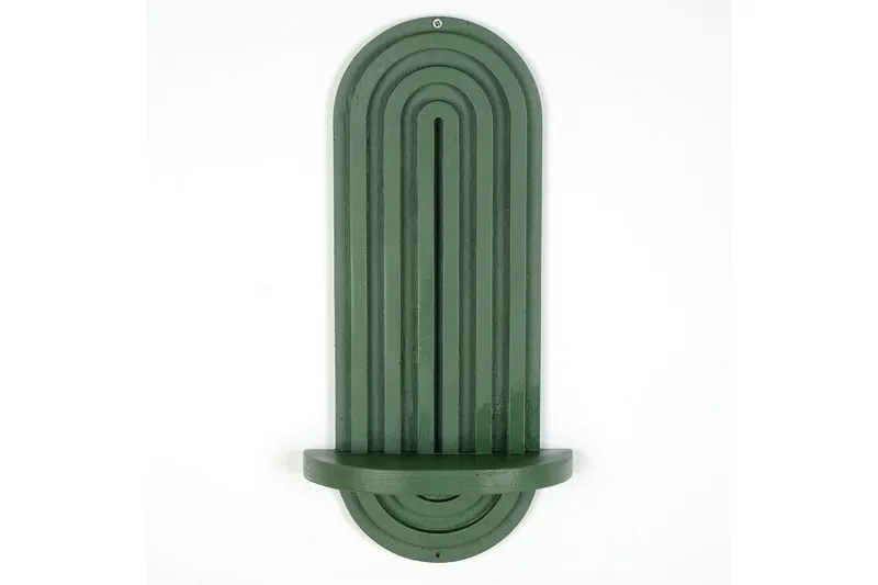 Seinähylly Nagaji 40 cm - Vihreä - Talo & remontointi - Keittiö & kylpyhuone - Keittiö & kodinhoitohuone - Keittiön sisustus - Keittiöhylly