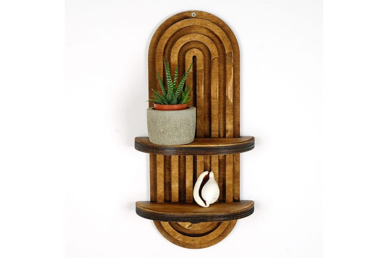 Seinähylly Nagaji 40 cm - Pähkinä - Talo & remontointi - Keittiö & kylpyhuone - Keittiö & kodinhoitohuone - Keittiön sisustus - Keittiöhylly