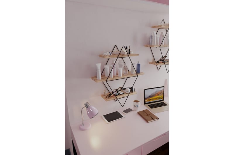 Seinähylly Rambabu 70 cm - Kulta/Musta - Talo & remontointi - Keittiö & kylpyhuone - Keittiö & kodinhoitohuone - Keittiön sisustus - Keittiöhylly