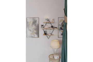 Seinähylly Rambabu 70 cm - Kulta/Musta - Talo & remontointi - Keittiö & kylpyhuone - Keittiö & kodinhoitohuone - Keittiön sisustus - Keittiöhylly