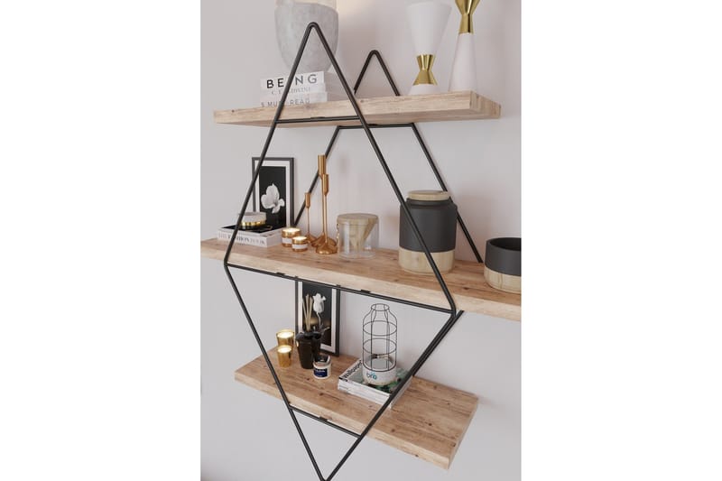 Seinähylly Rambabu 70 cm - Kulta/Musta - Talo & remontointi - Keittiö & kylpyhuone - Keittiö & kodinhoitohuone - Keittiön sisustus - Keittiöhylly